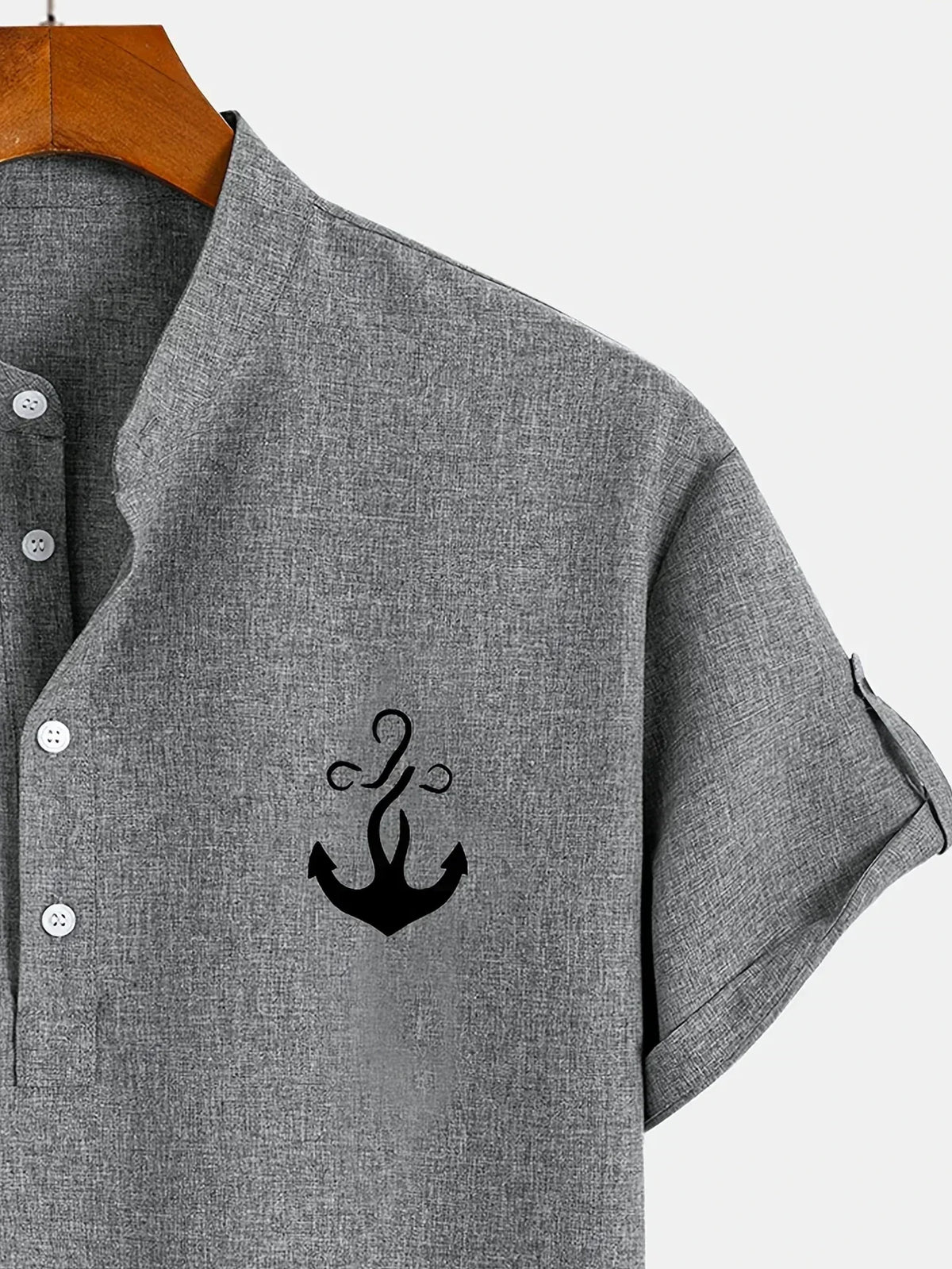 Leblanc | Elegancka koszula z krótkim rękawem i stójką