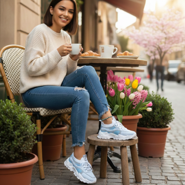 Airsynq | Oddychające damskie sneakersy na całodzienny komfort