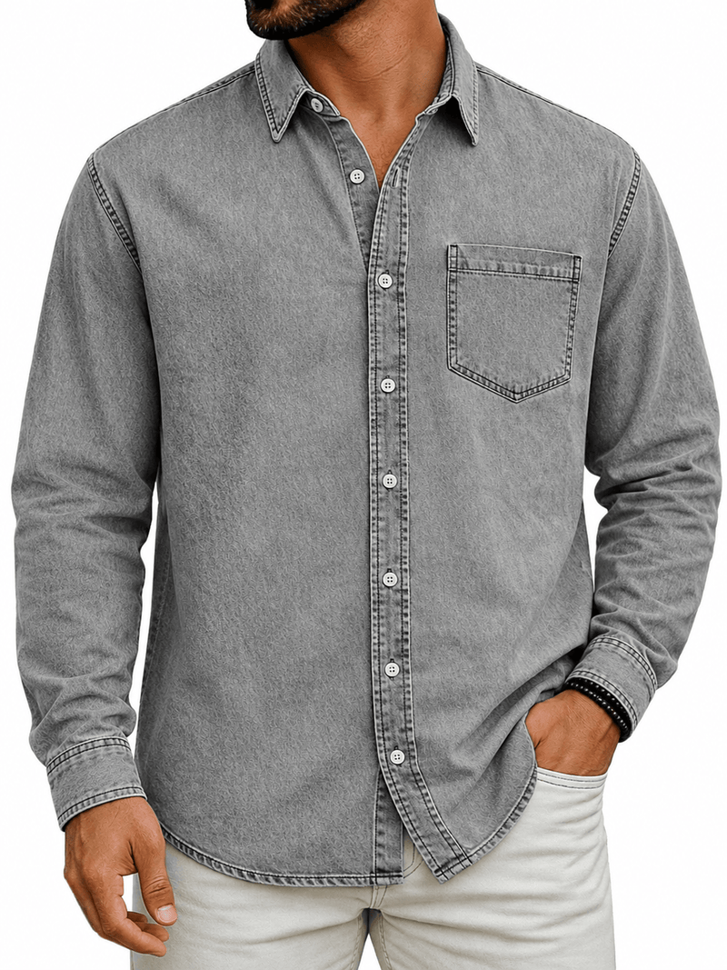 Witold | Koszula Overshirt z Kieszonką