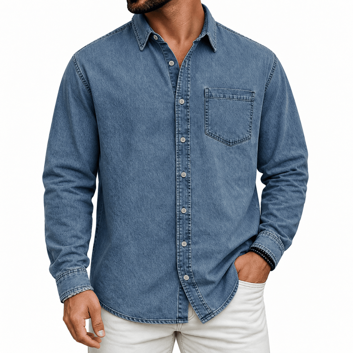 Witold | Koszula Overshirt z Kieszonką