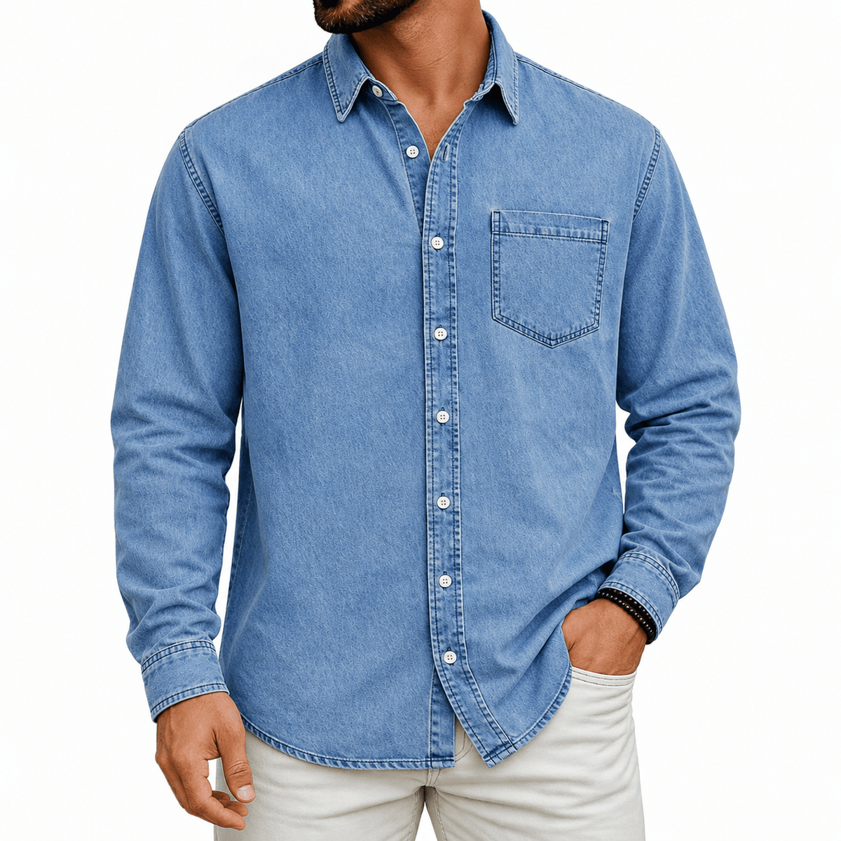 Witold | Koszula Overshirt z Kieszonką