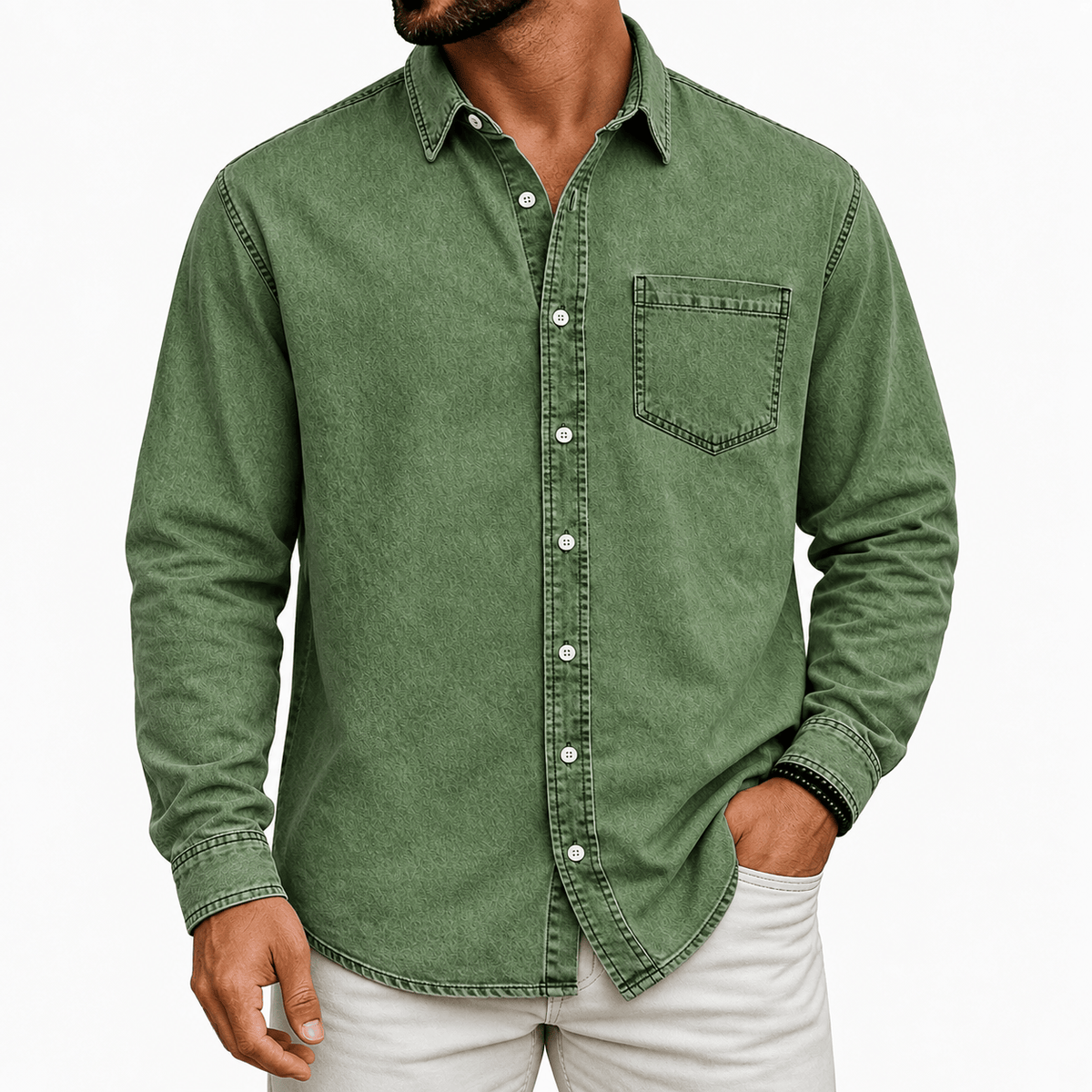 Witold | Koszula Overshirt z Kieszonką