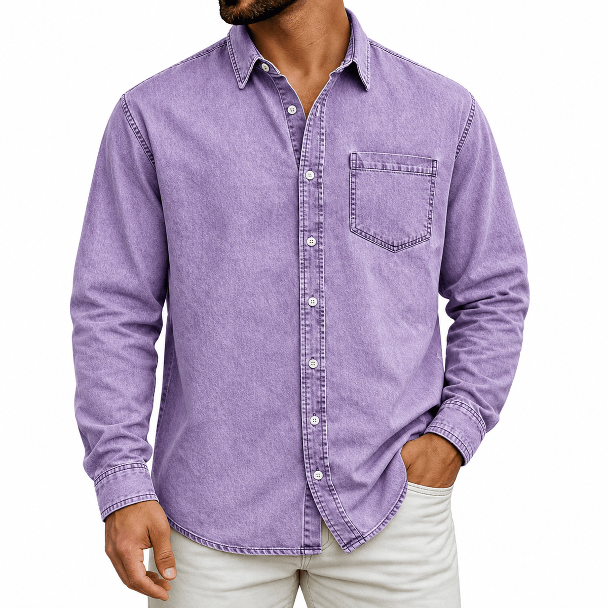 Witold | Koszula Overshirt z Kieszonką