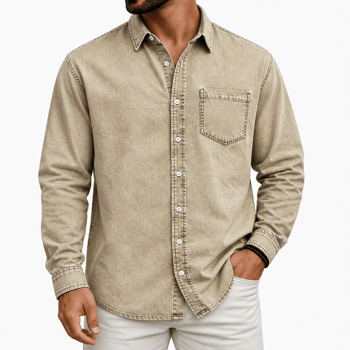 Witold | Koszula Overshirt z Kieszonką