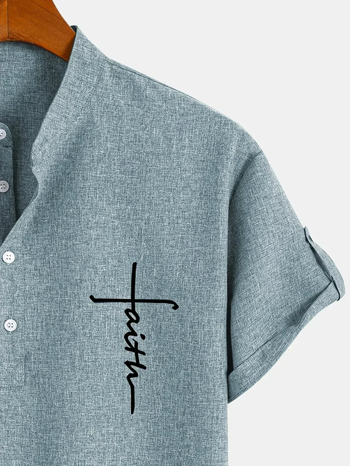 Leblanc | Elegancka koszula z krótkim rękawem i stójką